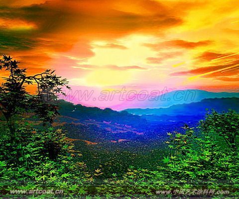 风景荧光壁画BH_FJ050