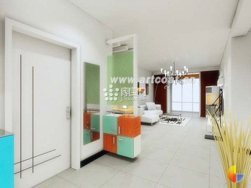 让开门第一道风景精彩无限 多款玄关设计案例[组图]