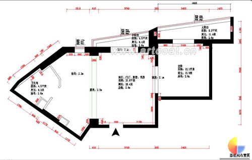一室一厅小户型旧房装修效果图