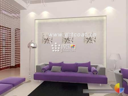 赏各式沙发背景墙效果图 点亮客厅装修[组图]