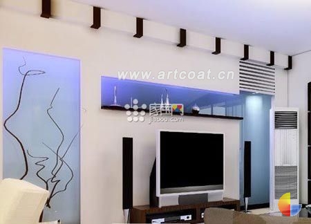 品客厅装修 经典简约电视背景墙效果图[组图]