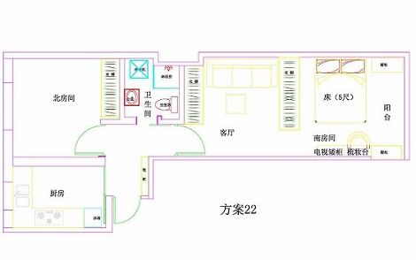 面积固定心不定 40平二人屋腾出自由空间 家居装修 样板间 装修户型 其他 