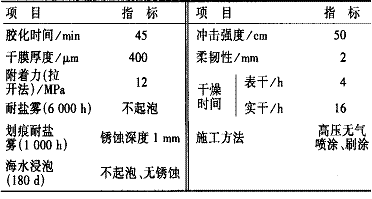 表 1 检测项目及指标