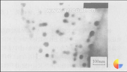 图 1 纳米复合树脂固化物的 TEM