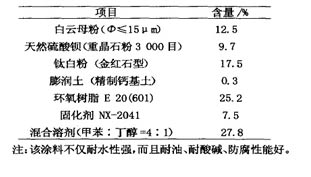 含超细云母粉的环保型建筑涂料组分配比