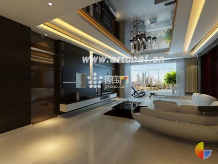 品客厅装修 经典简约电视背景墙效果图[组图]