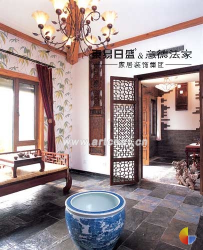 22万打造380平奢华别墅 简约中的中式之魅(组图)