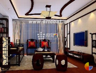 20款新中式客厅装修案例 时尚潮流100分[组图]