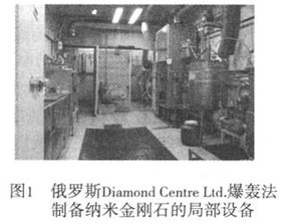 图1 俄罗斯Diamond Centre Ltd.爆轰法制备纳米金刚石的局部设备
