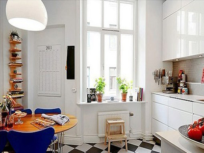 白色优雅现代小公寓