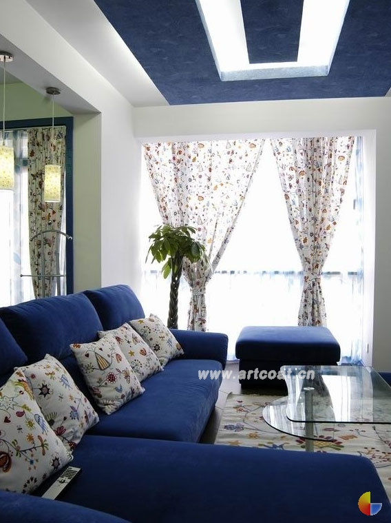 地中海风格客厅沙发效果图