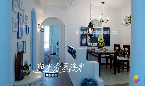 地中海风格餐厅装修图片